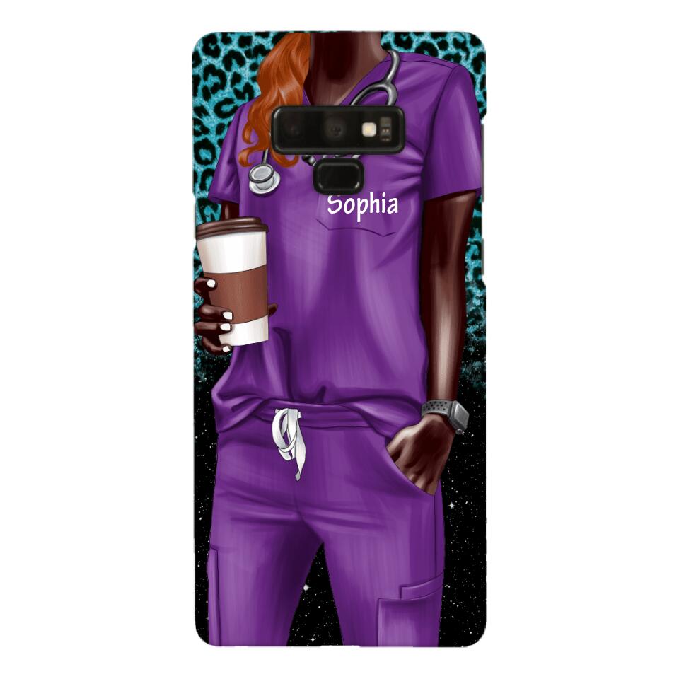 Personalized Nurse Phone Case Printed 22MAY-LN17