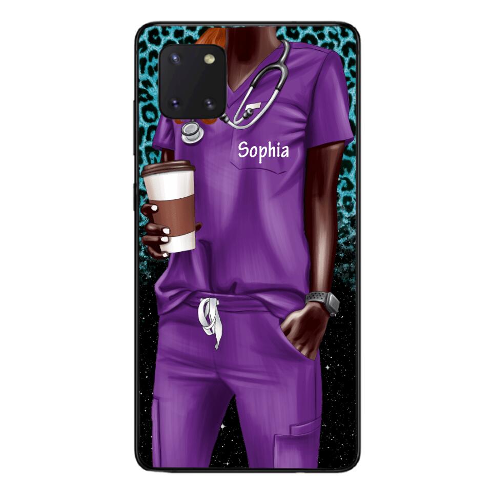 Personalized Nurse Phone Case Printed 22MAY-LN17