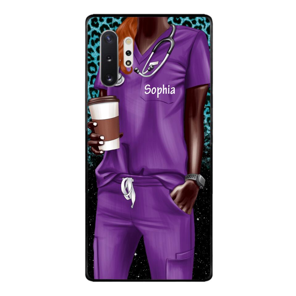 Personalized Nurse Phone Case Printed 22MAY-LN17