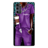 Personalized Nurse Phone Case Printed 22MAY-LN17