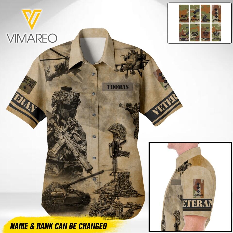 DH Australian Army Hawaii Shirt Printed DT1705