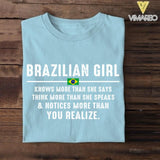 DH Personalized Brazilian Girl Tshirt Printed DT1805