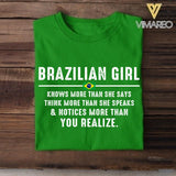 DH Personalized Brazilian Girl Tshirt Printed DT1805
