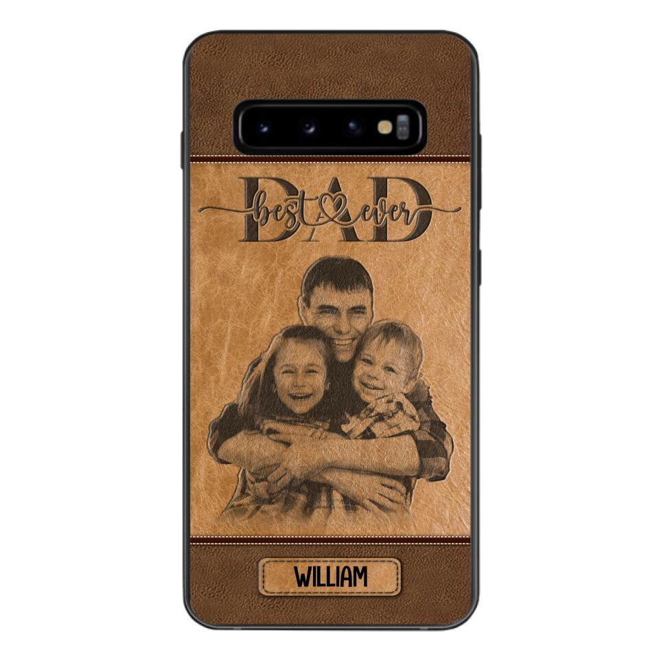 Personalized Best Dad Ever Phone Case Printed 22MAY-HQ18