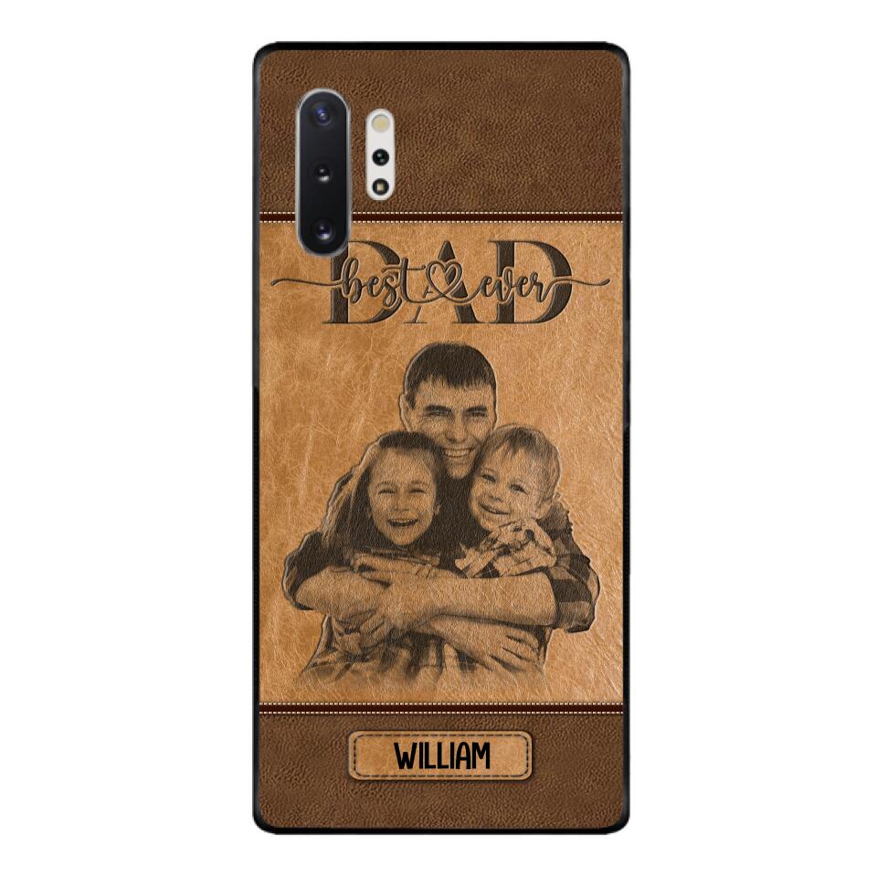 Personalized Best Dad Ever Phone Case Printed 22MAY-HQ18