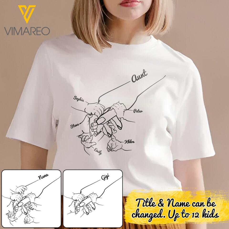 Personalized Aunt Kid Tshirt Printed 22MAY-DT19