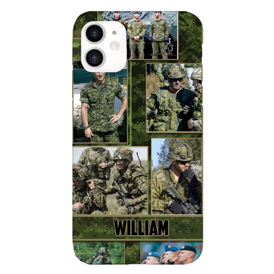 Personalized Canadian Soldier Phone Case Printed 22MAY-HQ19