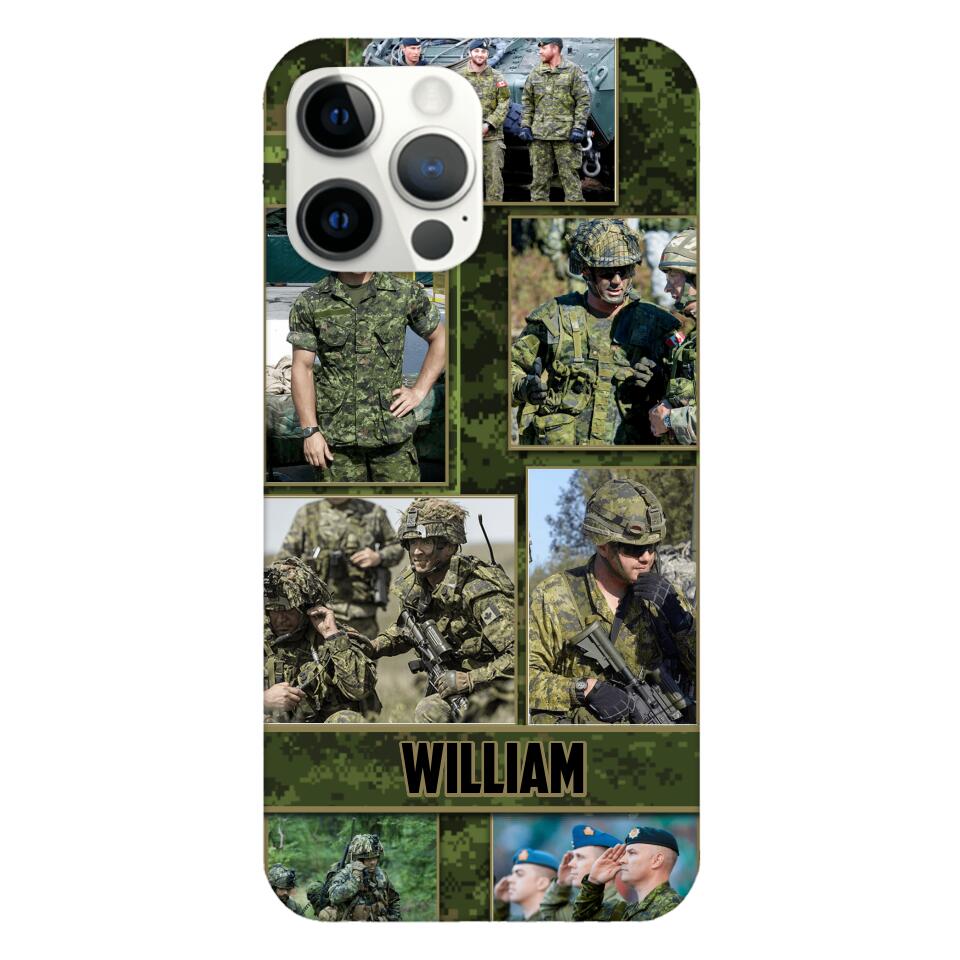 Personalized Canadian Soldier Phone Case Printed 22MAY-HQ19