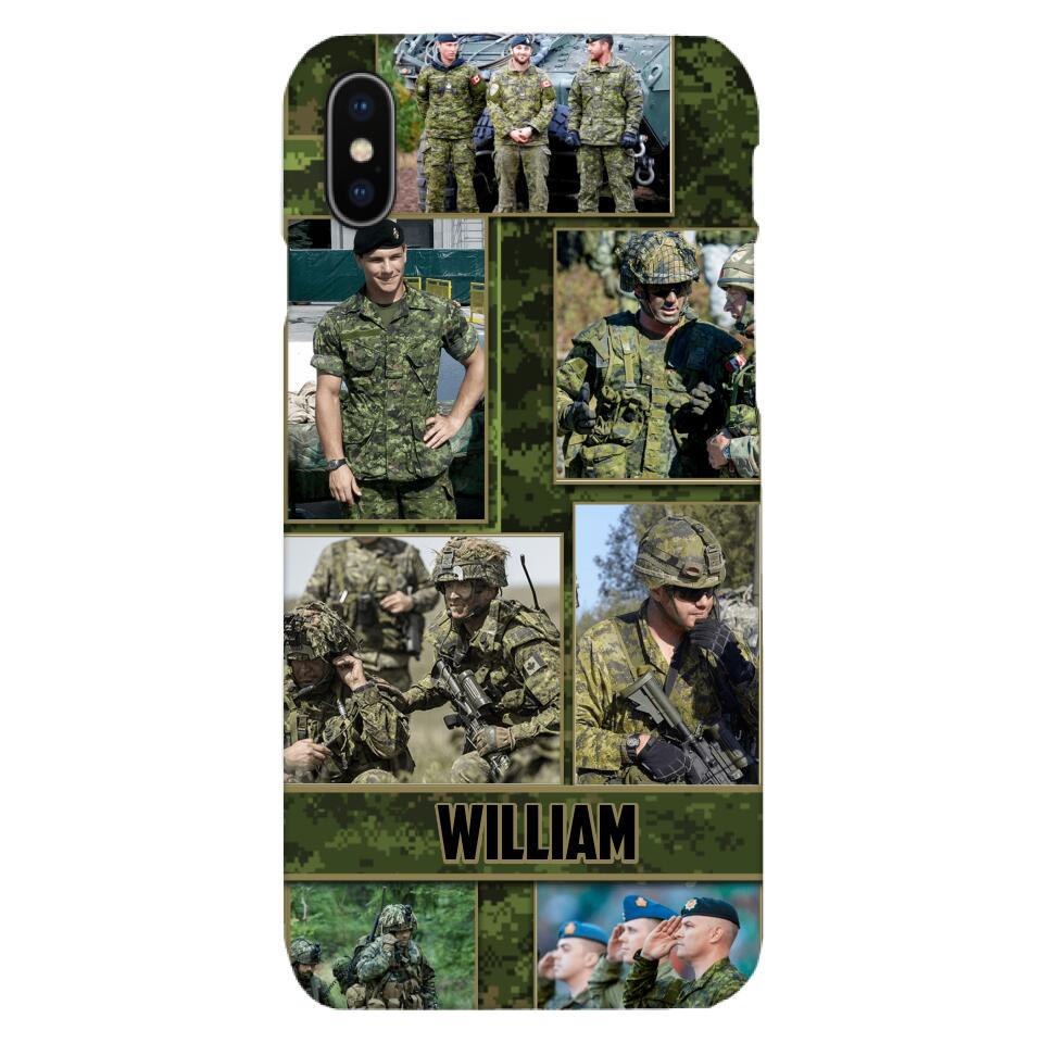 Personalized Canadian Soldier Phone Case Printed 22MAY-HQ19