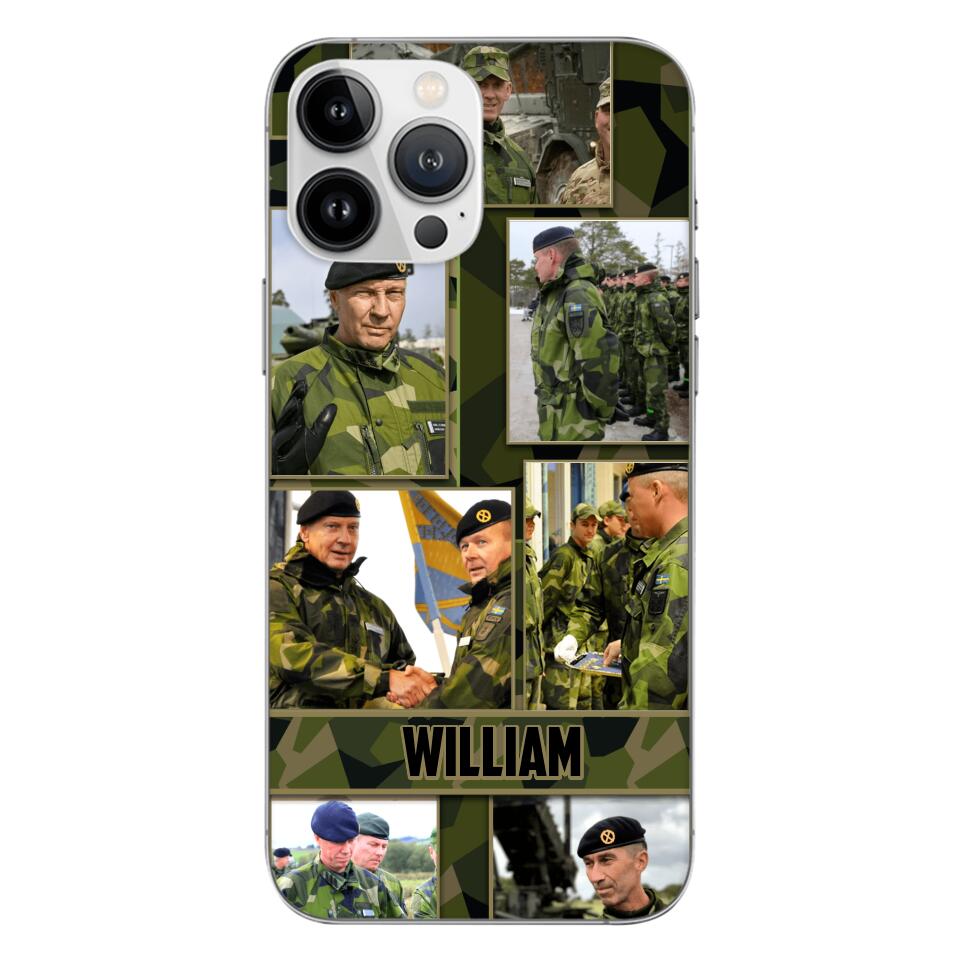 Personalized Swedish Soldier Phone Case Printed 22MAY-HQ19