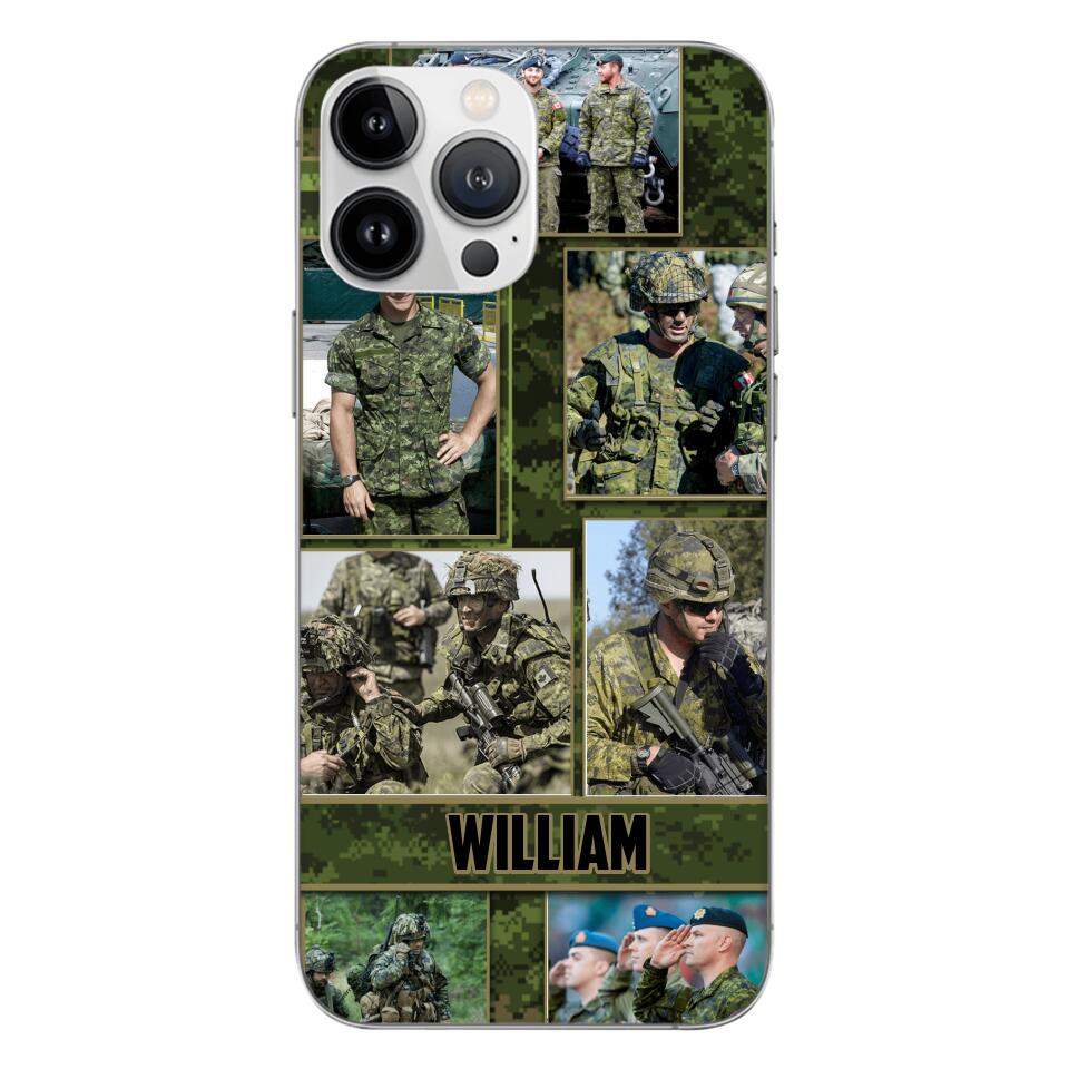Personalized Canadian Soldier Phone Case Printed 22MAY-HQ19