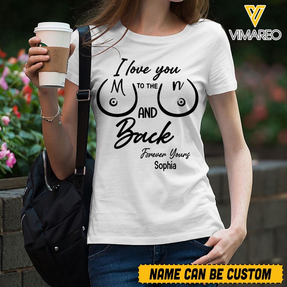 PERSONALIZED I love you to the moon and back TSHIRT QTHQ205