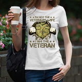 PERSONALIZED I'M NOT THE VETERAN WIFE I AM THE AUSTRALIAN VETERAN TSHIRT QTVQ2105