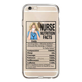 Personalized Nurse Transparent Silicone Phonecase Printed 22MAY-LN23