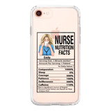 Personalized Nurse Transparent Silicone Phonecase Printed 22MAY-LN23