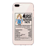Personalized Nurse Transparent Silicone Phonecase Printed 22MAY-LN23