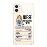 Personalized Nurse Transparent Silicone Phonecase Printed 22MAY-LN23