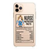 Personalized Nurse Transparent Silicone Phonecase Printed 22MAY-LN23