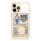 Personalized Nurse Transparent Silicone Phonecase Printed 22MAY-LN23