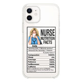 Personalized Nurse Transparent Silicone Phonecase Printed 22MAY-LN23