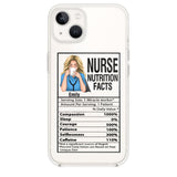 Personalized Nurse Transparent Silicone Phonecase Printed 22MAY-LN23