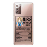 Personalized Nurse Transparent Silicone Phonecase Printed 22MAY-LN23
