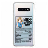 Personalized Nurse Transparent Silicone Phonecase Printed 22MAY-LN23