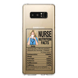 Personalized Nurse Transparent Silicone Phonecase Printed 22MAY-LN23