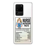 Personalized Nurse Transparent Silicone Phonecase Printed 22MAY-LN23