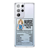 Personalized Nurse Transparent Silicone Phonecase Printed 22MAY-LN23