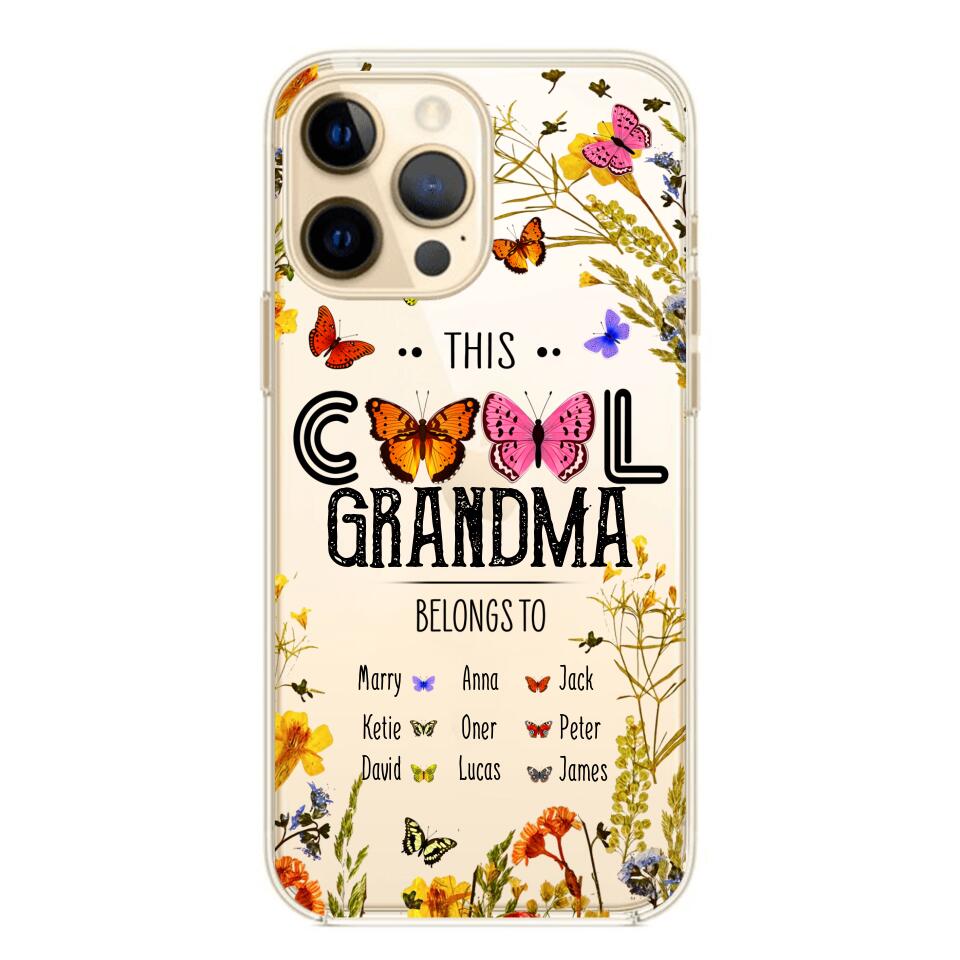 Personalized This Cool Grandma Transparent Silicone Phonecase Printed 22MAY-DT23