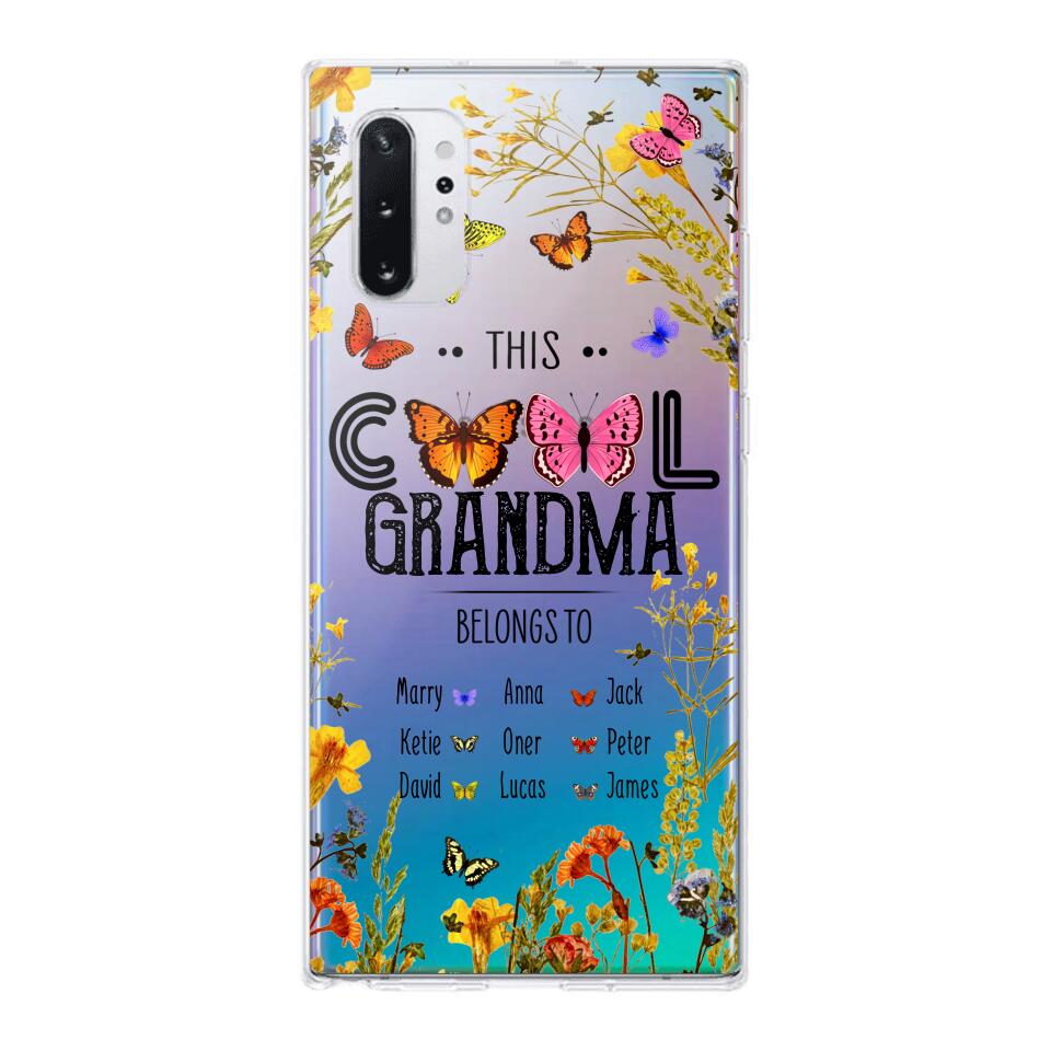 Personalized This Cool Grandma Transparent Silicone Phonecase Printed 22MAY-DT23
