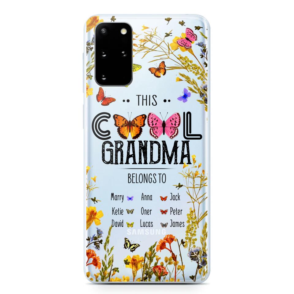 Personalized This Cool Grandma Transparent Silicone Phonecase Printed 22MAY-DT23