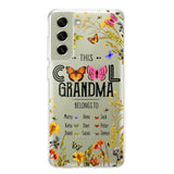 Personalized This Cool Grandma Transparent Silicone Phonecase Printed 22MAY-DT23