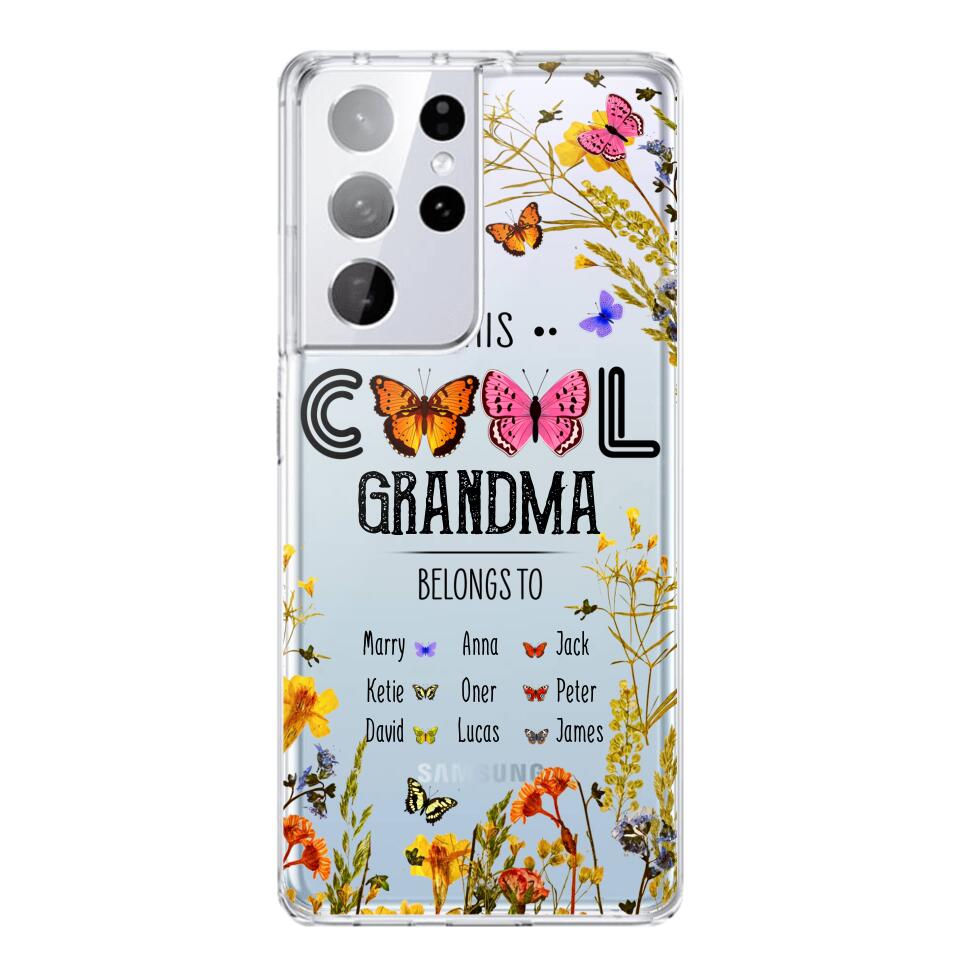 Personalized This Cool Grandma Transparent Silicone Phonecase Printed 22MAY-DT23