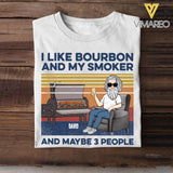 DH Personalized I Like Bourbon And My Smoker Tshirt Printed HQ2405