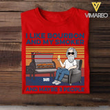 DH Personalized I Like Bourbon And My Smoker Tshirt Printed HQ2405