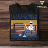 DH Personalized I Like Bourbon And My Smoker Tshirt Printed HQ2405