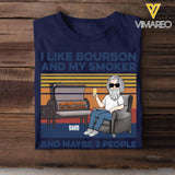 DH Personalized I Like Bourbon And My Smoker Tshirt Printed HQ2405