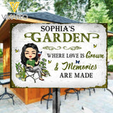 PERSONALIZED GARDEN WHERE LOVE IS GROWN MEMORIES ARE MADE MENTAL SIGN NQHC2305