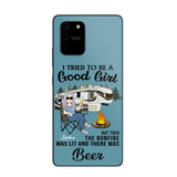Personalized Camping Girl Phone Case Printed 22MAY-HQ25