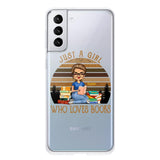 PERSONALIZED JUST A GIRL WHO LOVES BOOKS SILICON PHONECASE NQTN2405