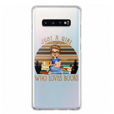 PERSONALIZED JUST A GIRL WHO LOVES BOOKS SILICON PHONECASE NQTN2405