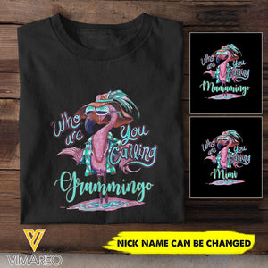 Personalized Who Are You Calling Grandma Flamigo Tshirt Printed QTHC2505