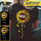 Personalized Blessed To Be Called Nana Tshirt Printed 22MAY-DT26