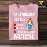 Personalized Taken By A Crazy Nurse Tshirt Printed 22MAY-DT26