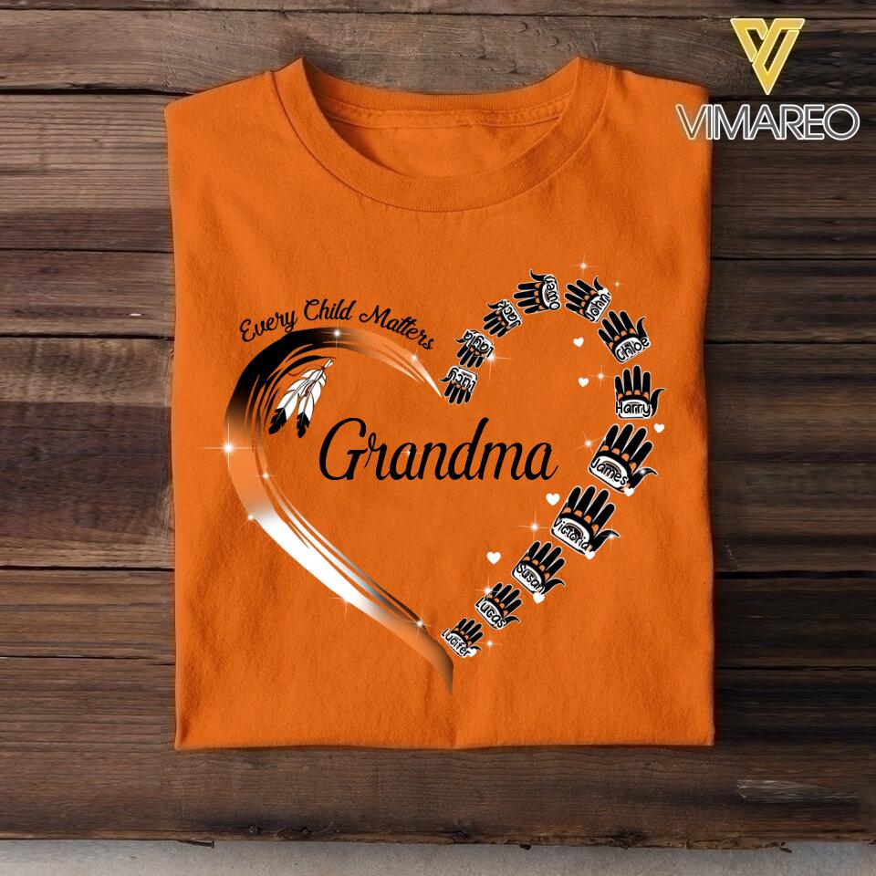 Personalized Every Child Matter Grandma Kid Name Tshirt Printed QTTN2605
