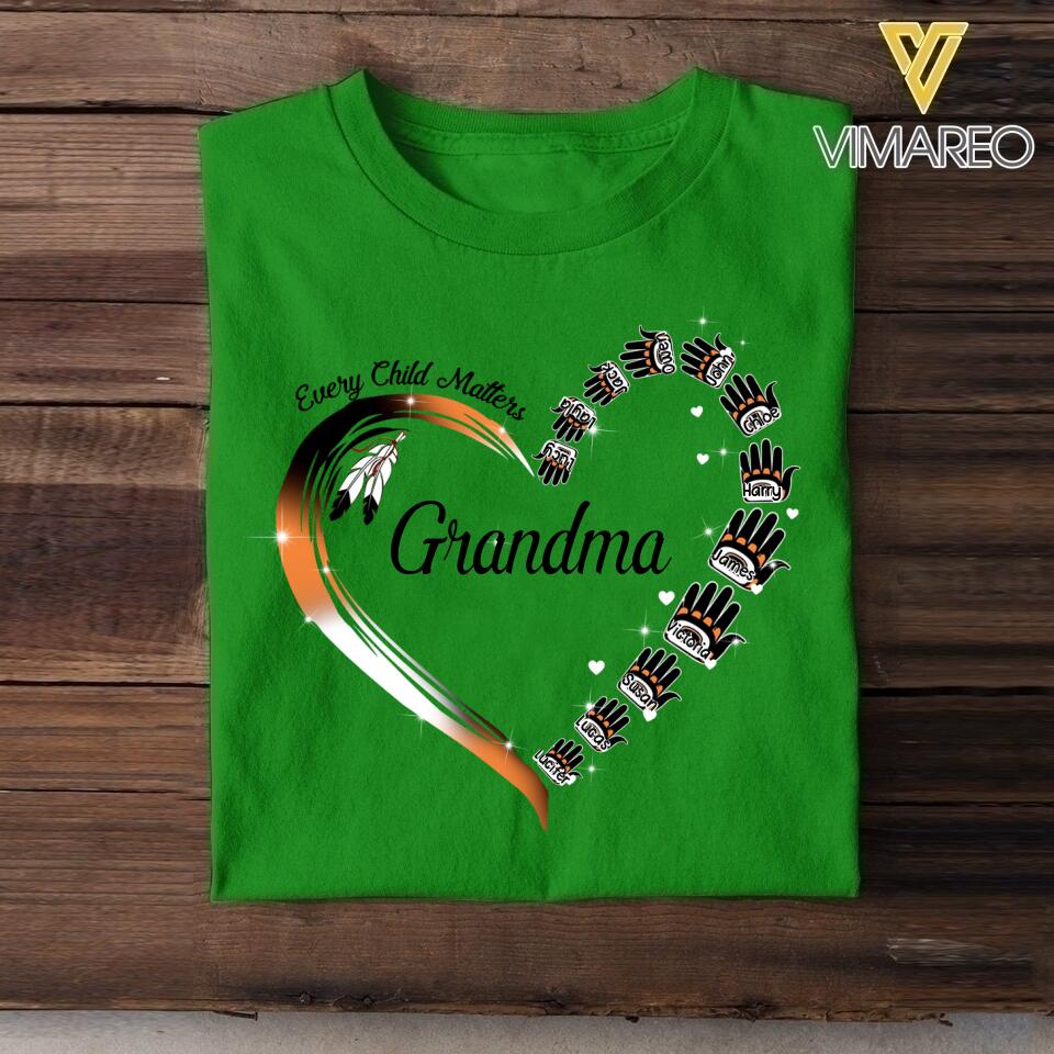Personalized Every Child Matter Grandma Kid Name Tshirt Printed QTTN2605