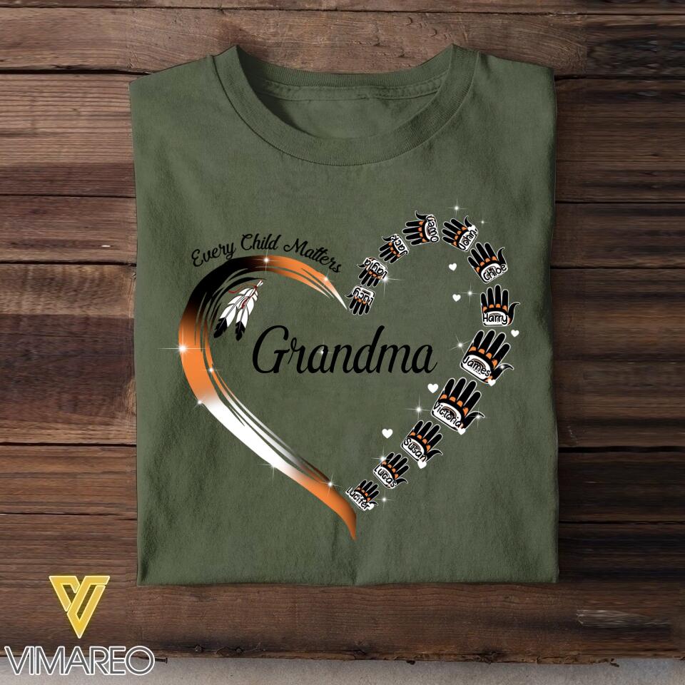 Personalized Every Child Matter Grandma Kid Name Tshirt Printed QTTN2605