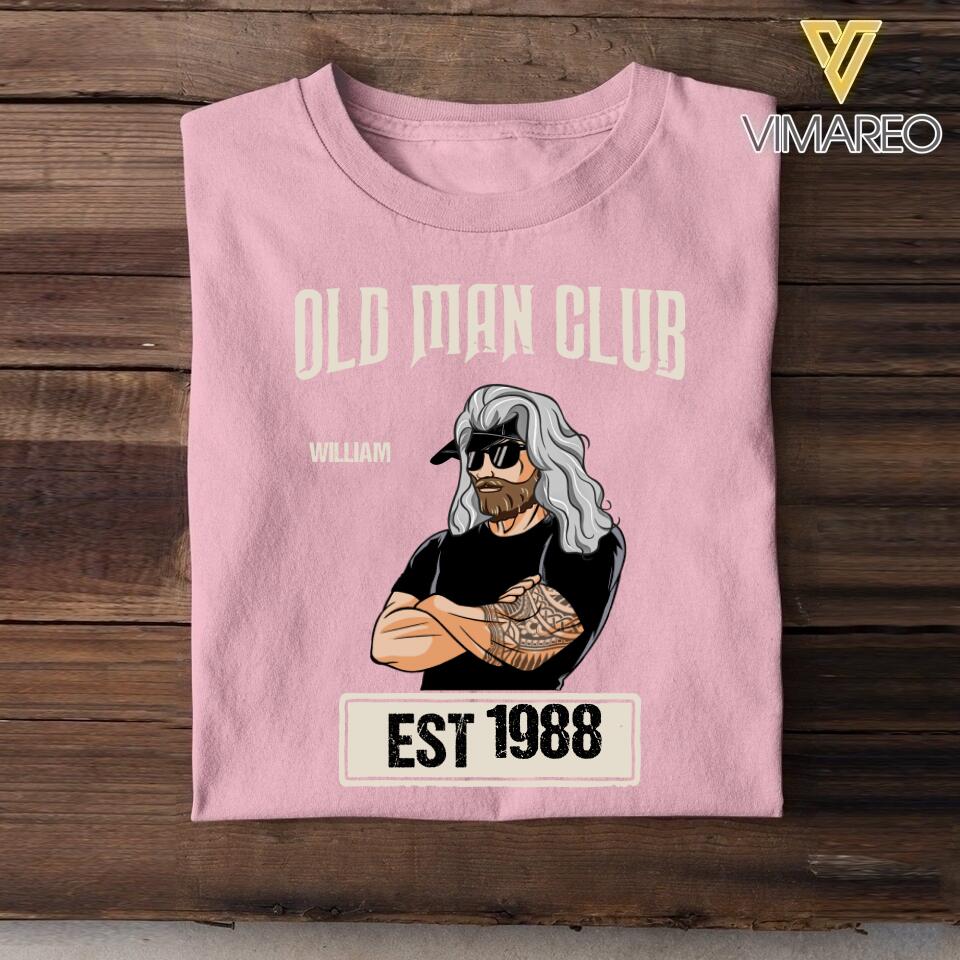 Personalized Old Man Club Tshirt Printed QTVQ2605
